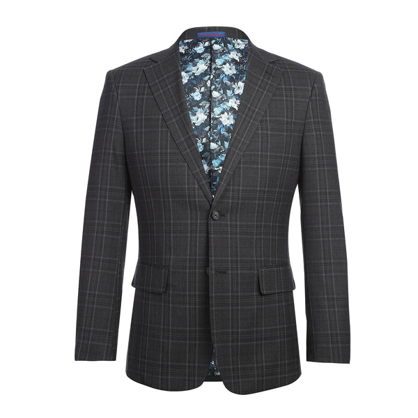 【SUIT SELECT】CLASSICO TAPERED 175 Y6 NYV 5955 Suit - D.Blue Natural Bi-Stretch S130 Wool Glencheck