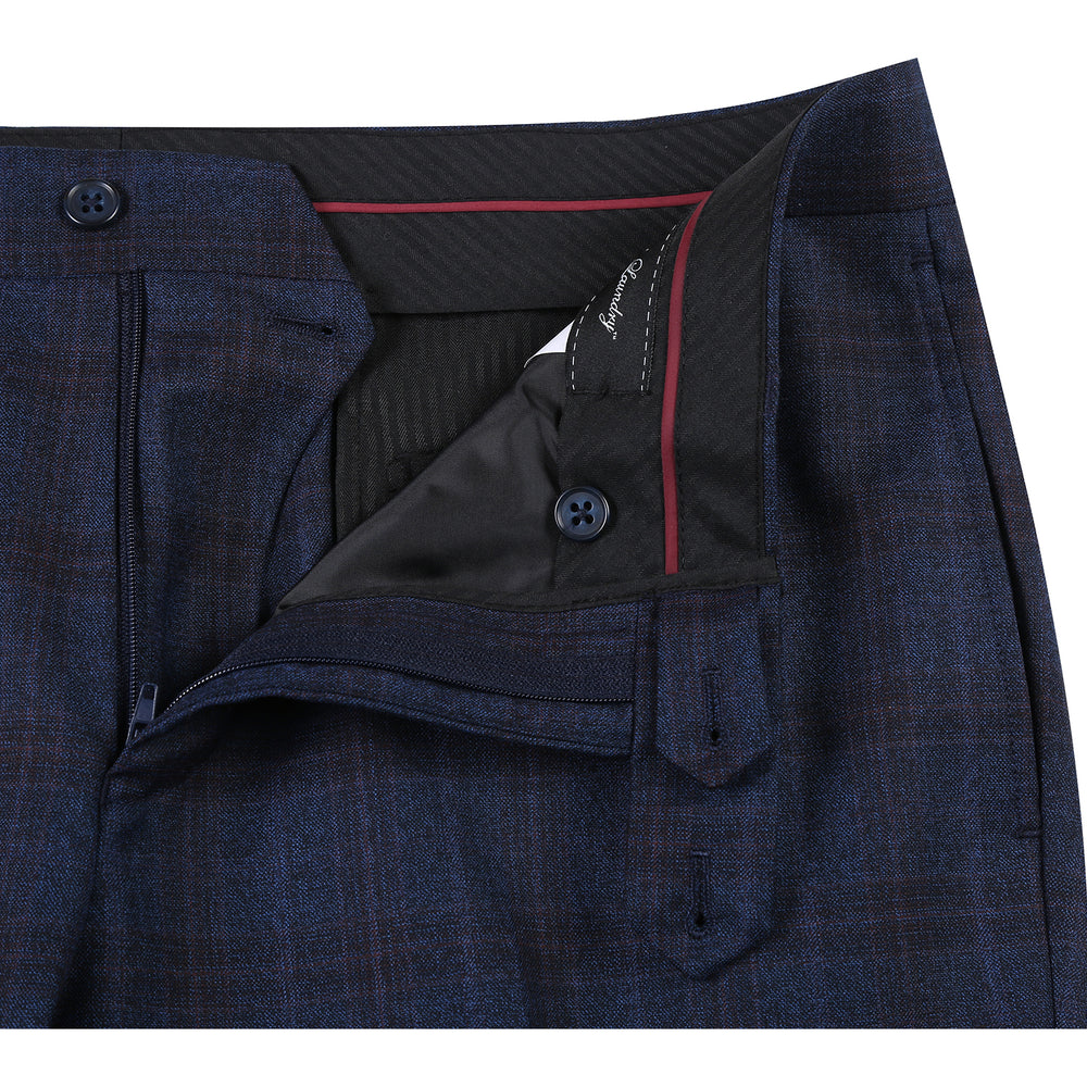 EL12-55-410 Dark Blue Check Suit