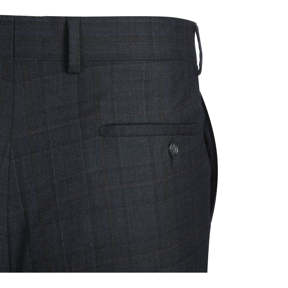 EL12-56-475 Dark Navy Check Suit