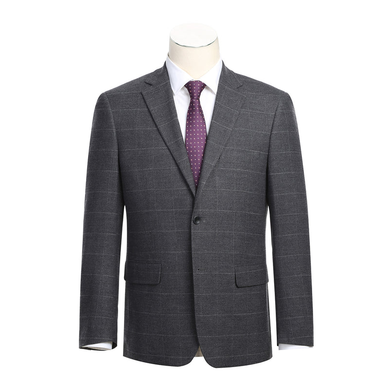 293-31 Men's Slim Fit Checked Suits