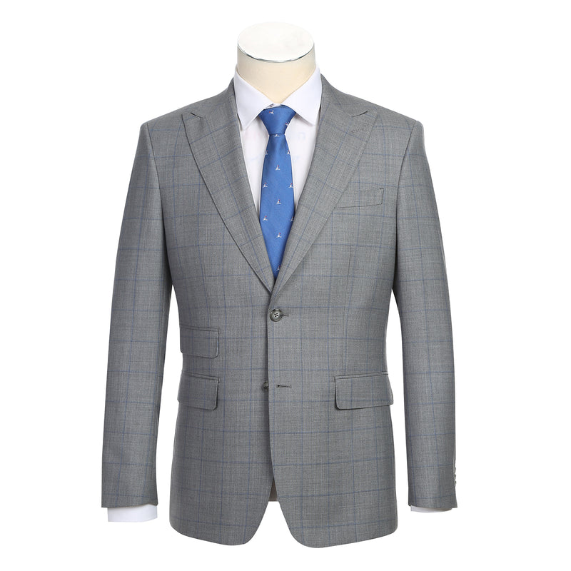 EL92-55-092 Grey Wool Suit