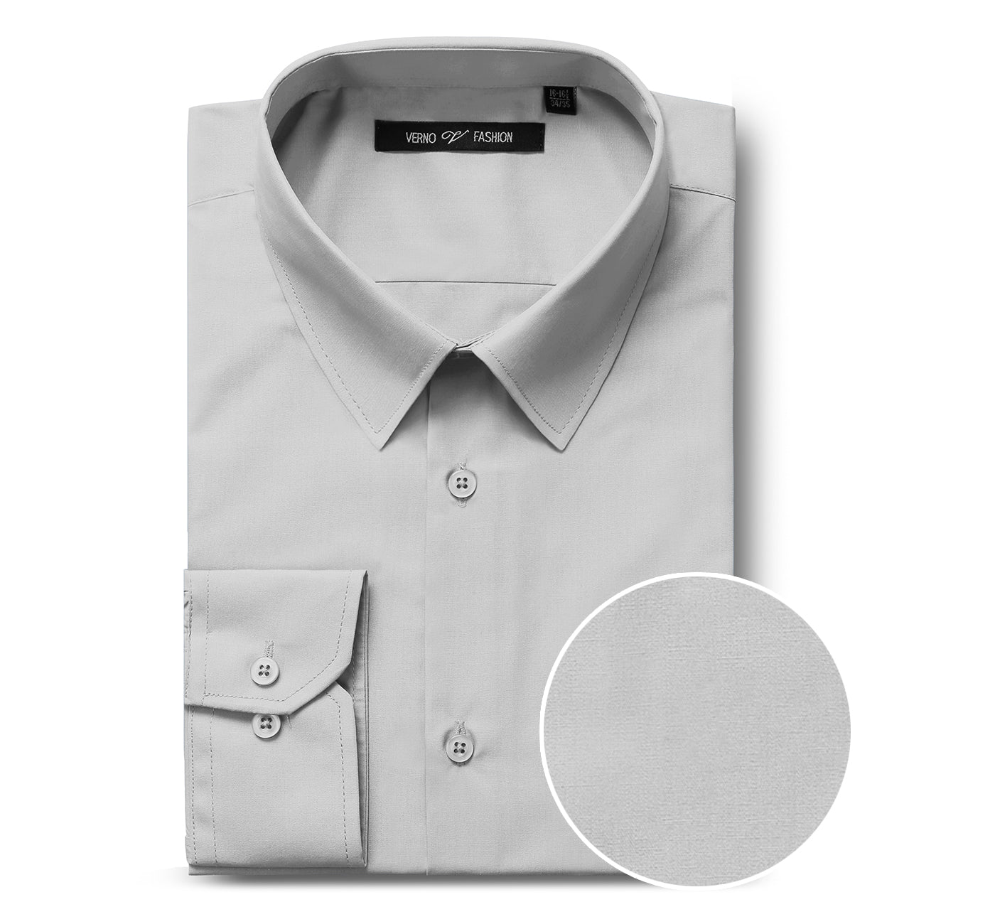 fashion dress shirt Comfort Stretch Non-Iron Solid Dress Shirt With Contrast Trim main image 0