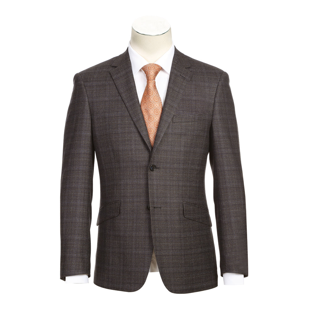 563-8 Men's Slim Fit Wool Blend Stretch Suits
