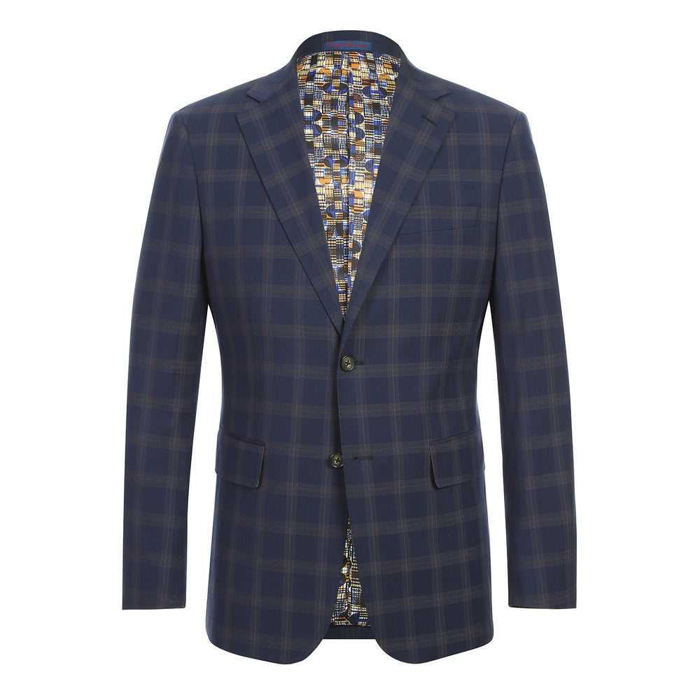 12-58-410EL Midnight Blue Check Suit