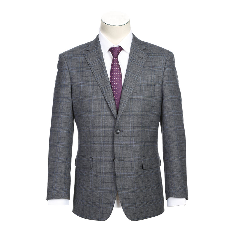 564-7 Men's Classic Fit Wool Blend Stretch Suits