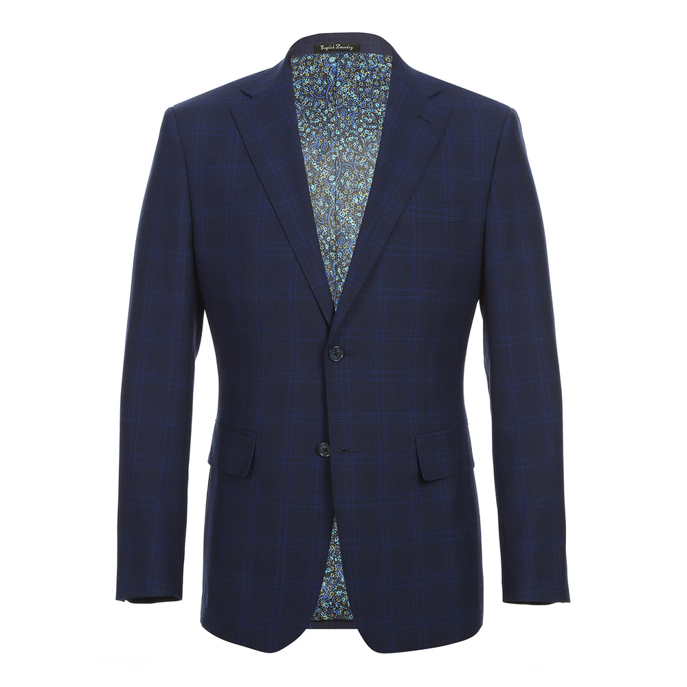 EL92-58-555 Dark Blue Wool Suit