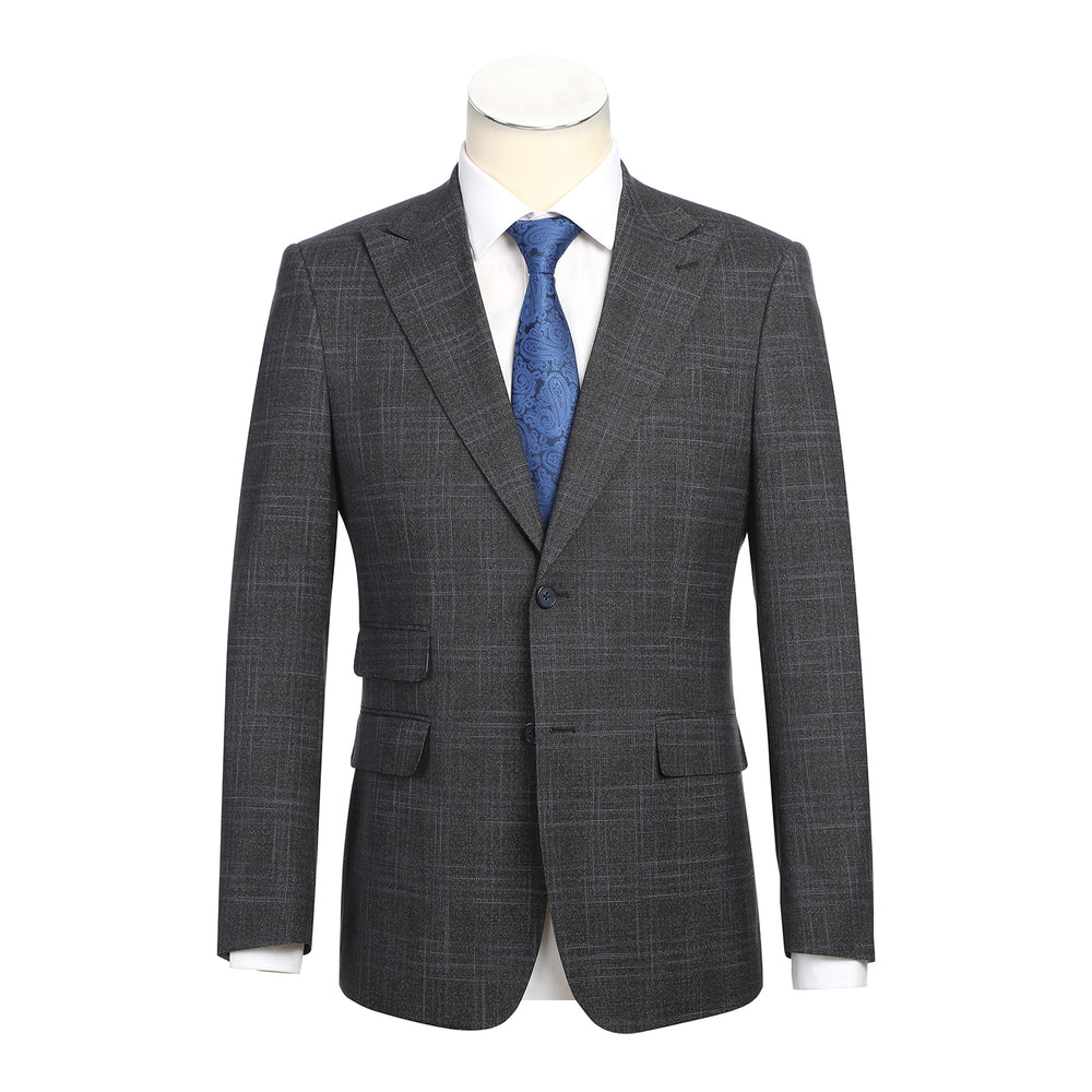 22-68-410EL Navy Gray Check Suit