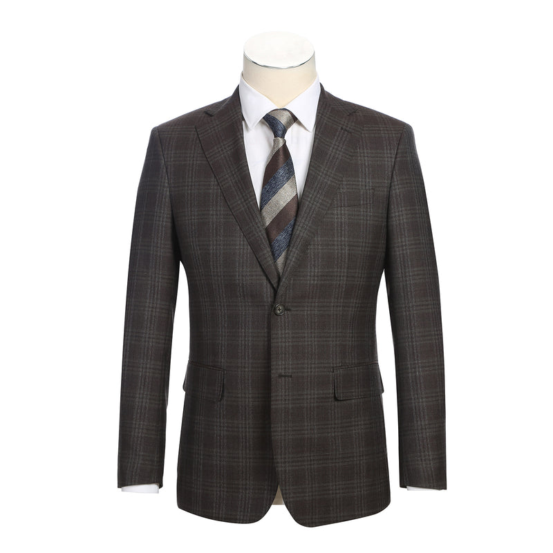 EL12-58-555 Brown Check Suit