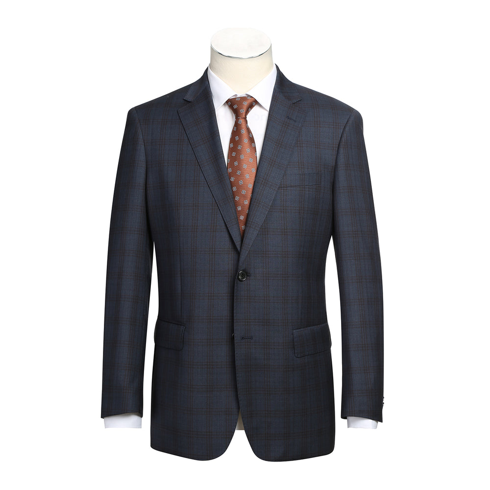 566-3 Men's Classic Fit Wool Suits