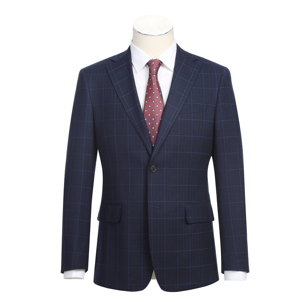 12-55-410EL Midnight Blue Check Suit