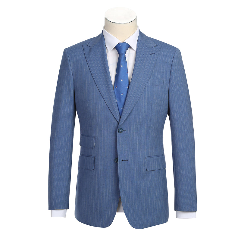 EL92-33-412 Light Blue Wool Suit