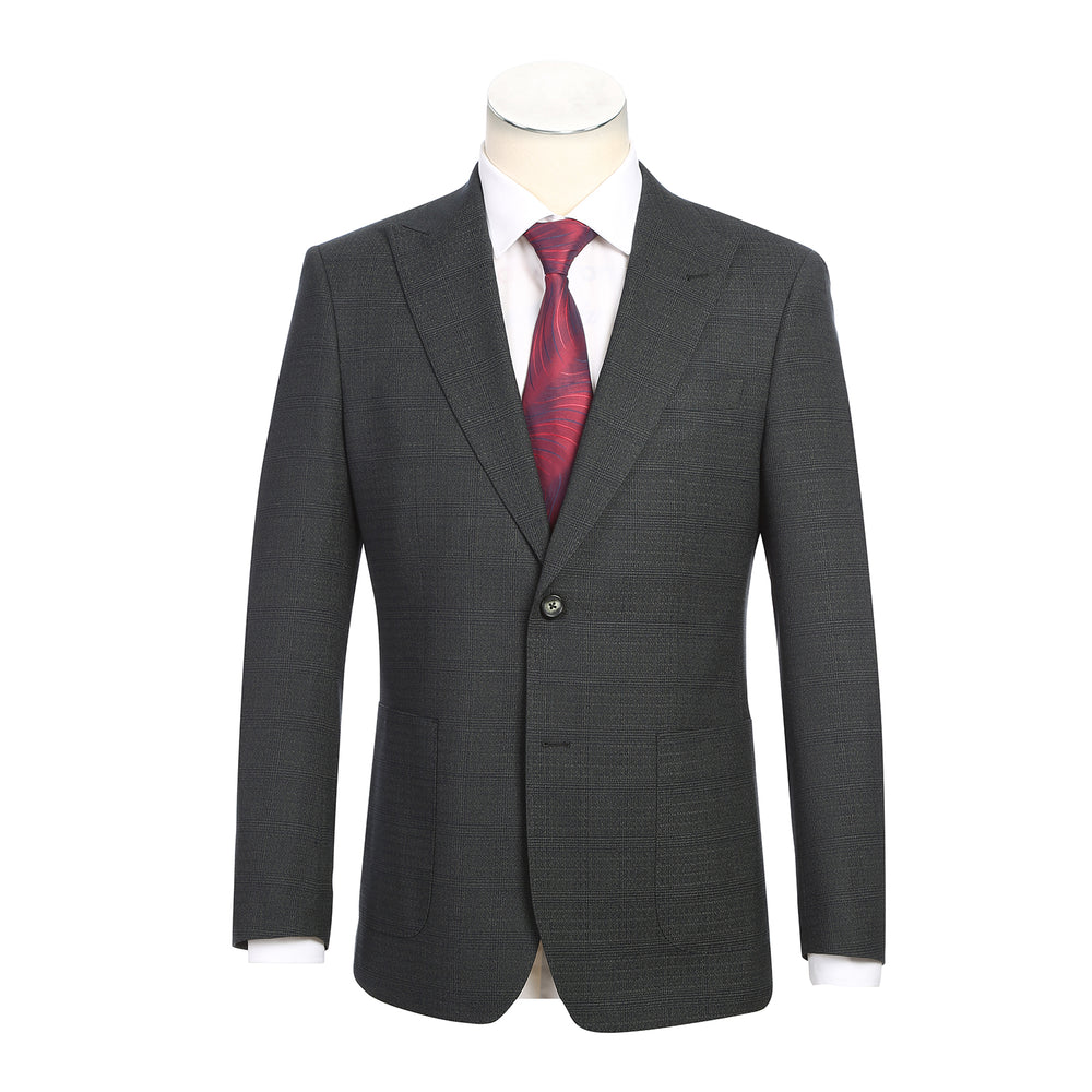 22-60-341EL Black Check Suit