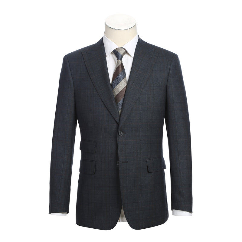 EL12-56-475 Dark Navy Check Suit