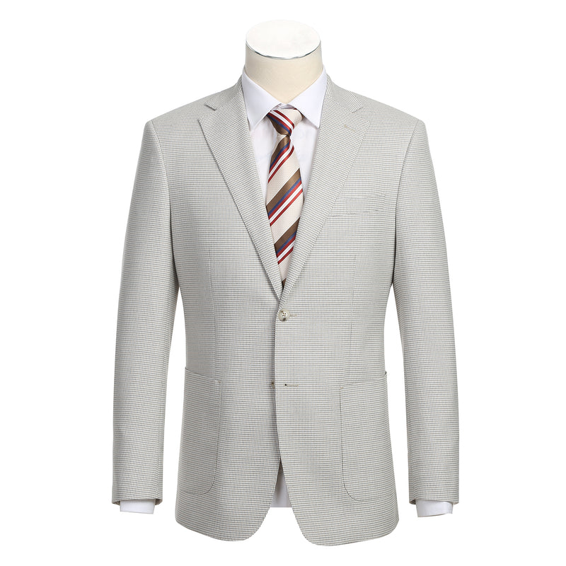 12-20-600EL Smoke Grey Check Suit