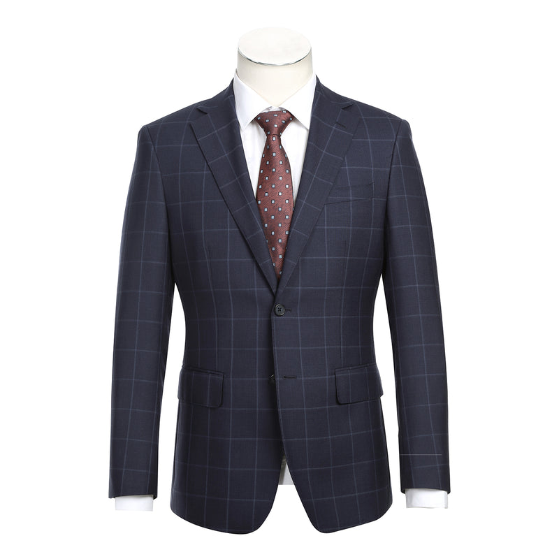 EL92-52-410 Blue Wool Suit