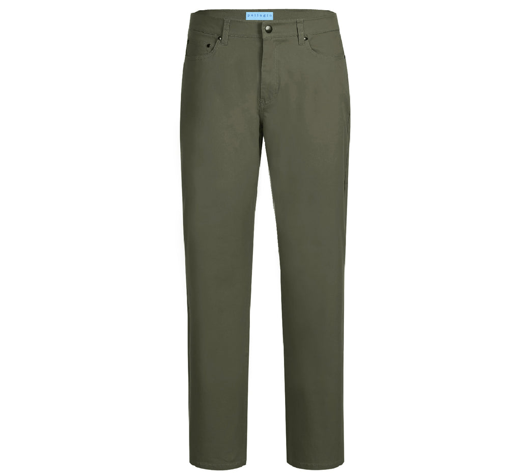 PF20-20 Men's 5-Pocket Cotton Stretch Washed Flat Front Chino Pants