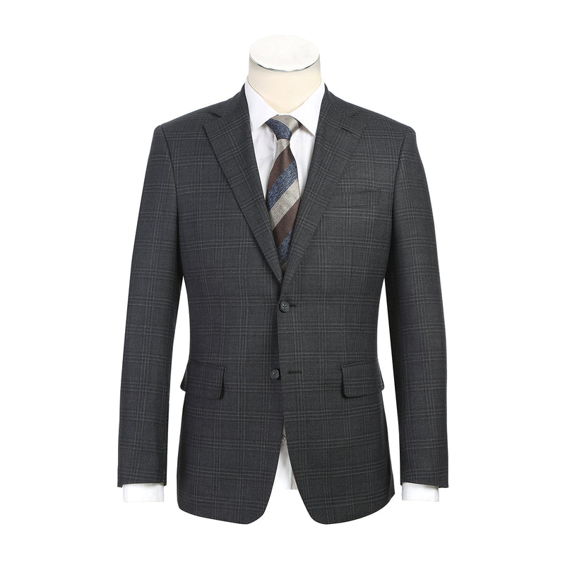 EL12-58-095 Dark Gray Check Suit