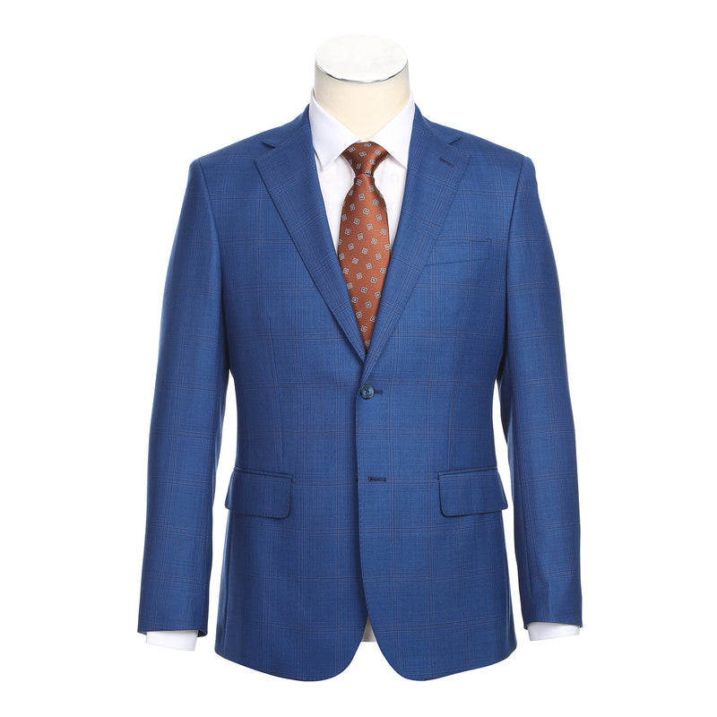 EL92-58-410 Blue Wool Suit