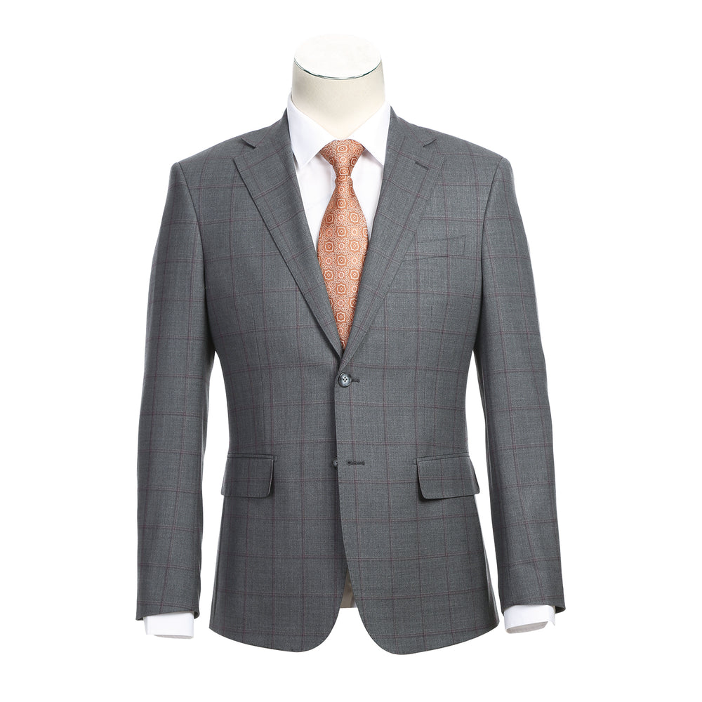 English Laundry EL82-61-092 Gray Brown Wool Suit