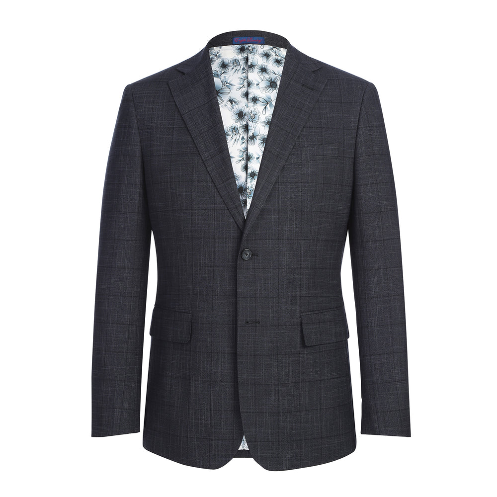 22-53-095EL Dark Gray Check Suit