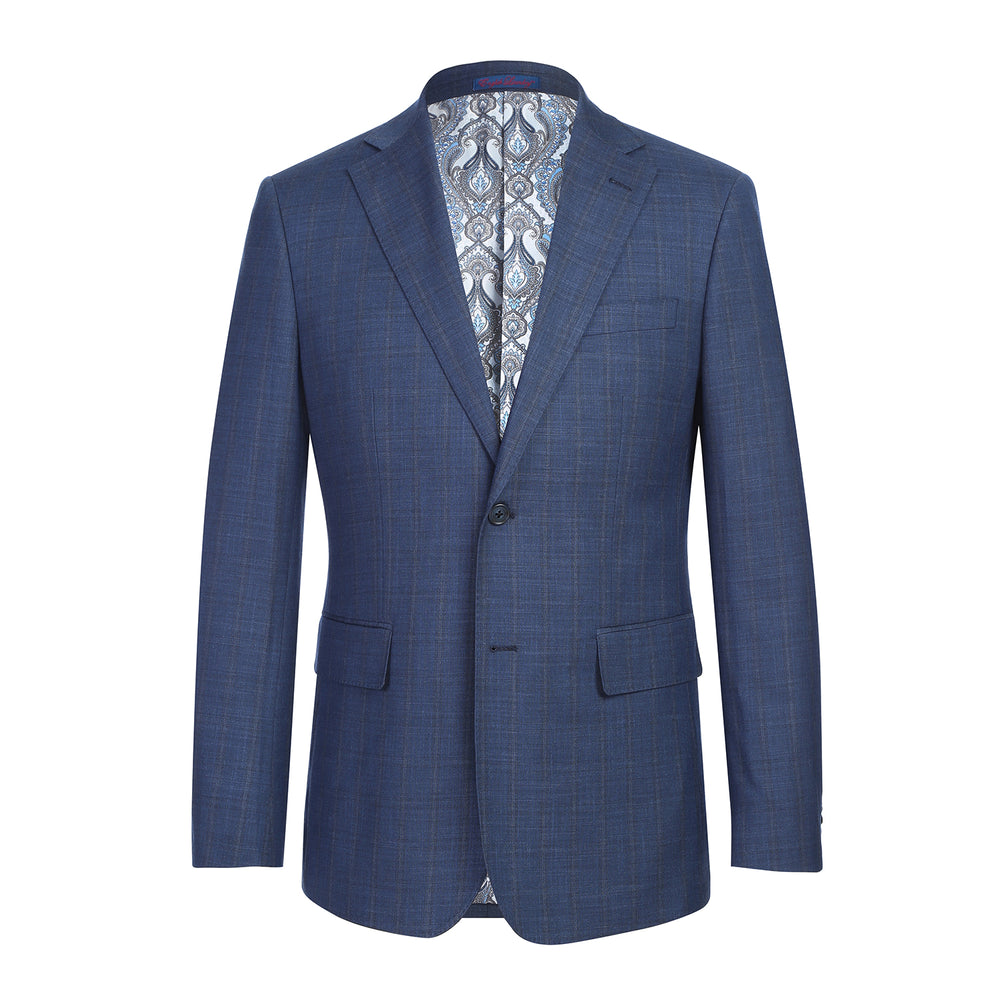 22-52-402EL Blue Check Suit