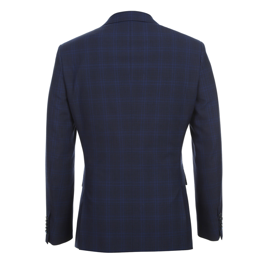 EL92-58-555 Dark Blue Wool Suit