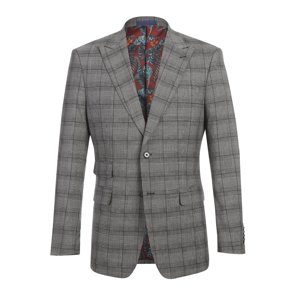 22-60-002EL Gray Check Suit