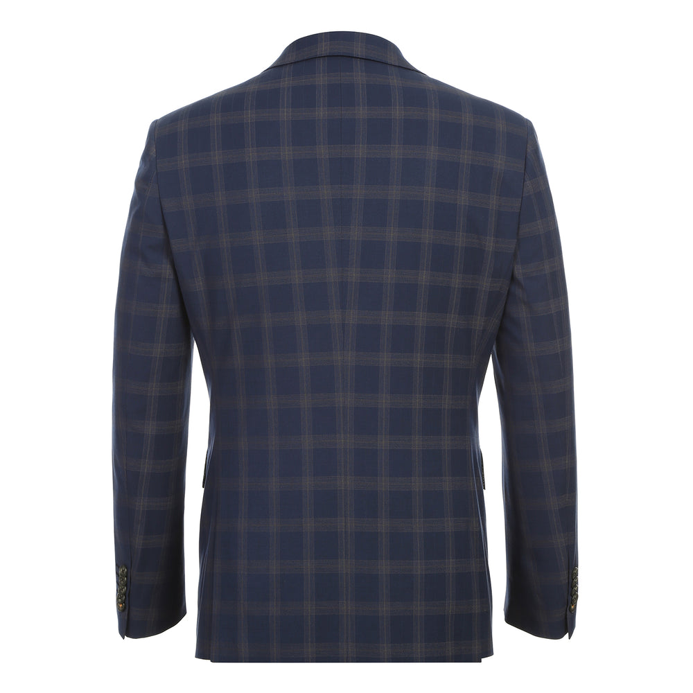 12-58-410EL Midnight Blue Check Suit