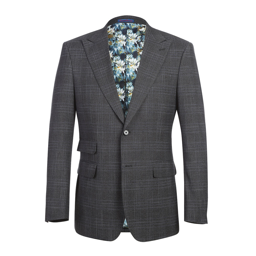 22-68-410EL Navy Gray Check Suit