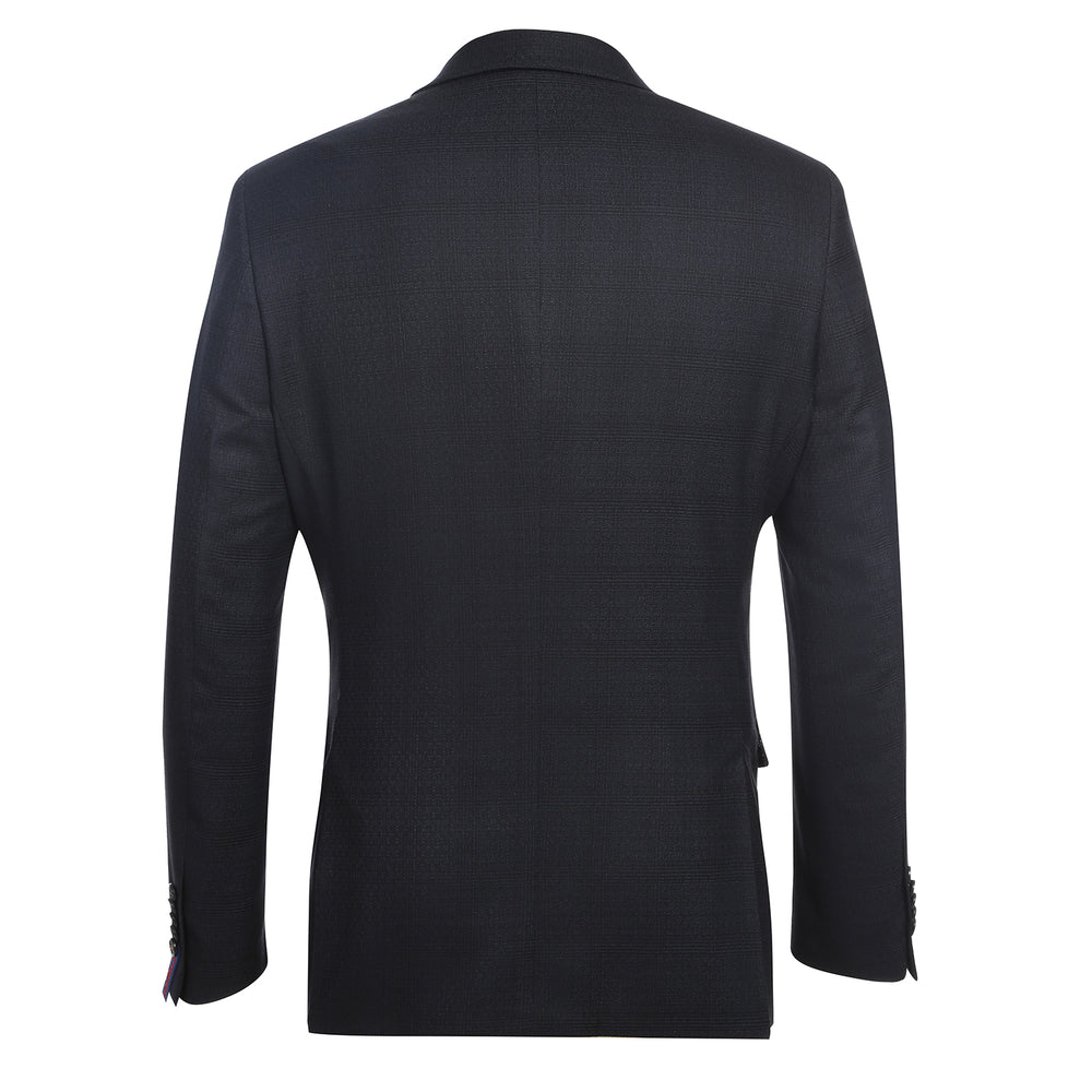 English Laundry 92-05-402EL Black Blue Check Suit