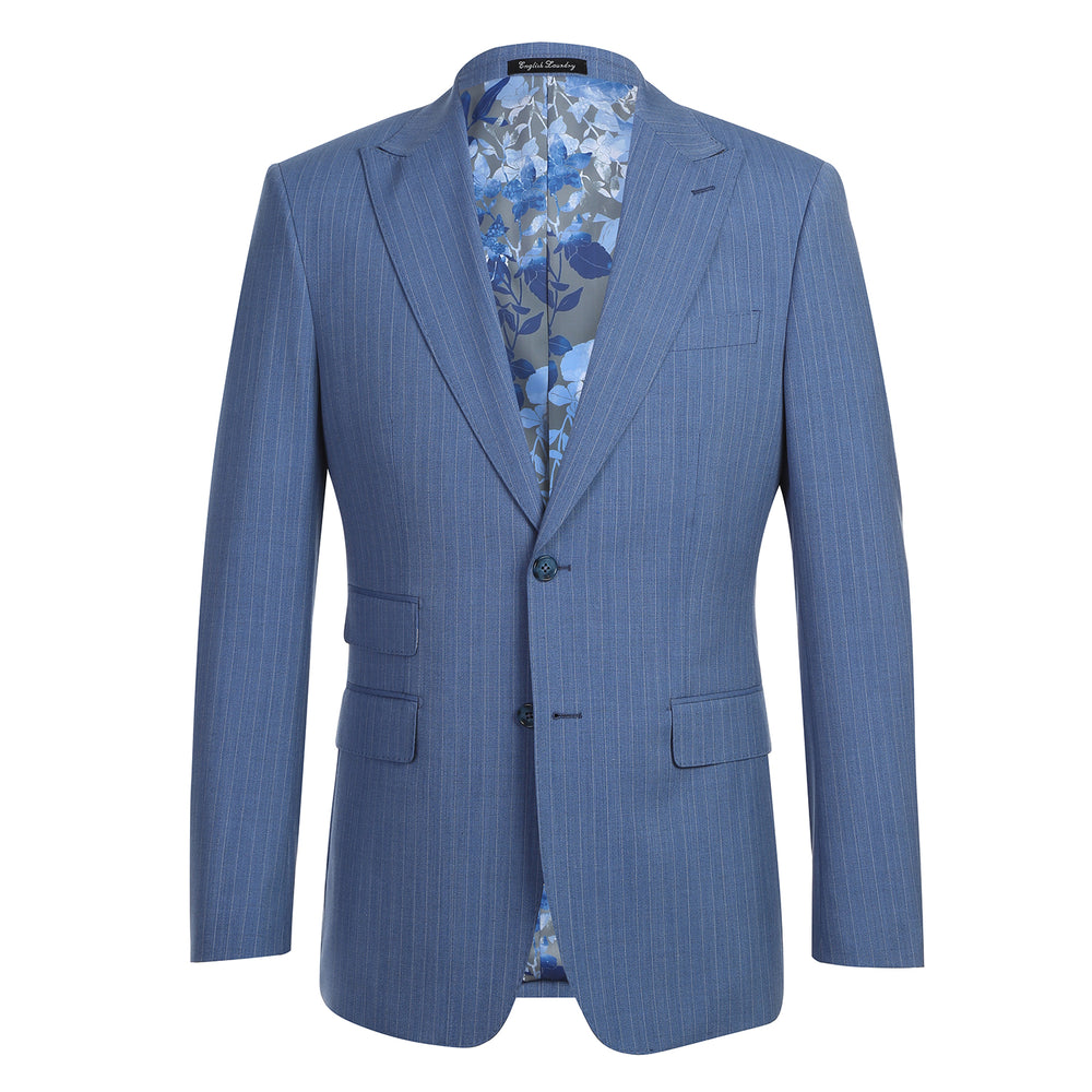 EL92-33-412 Light Blue Wool Suit