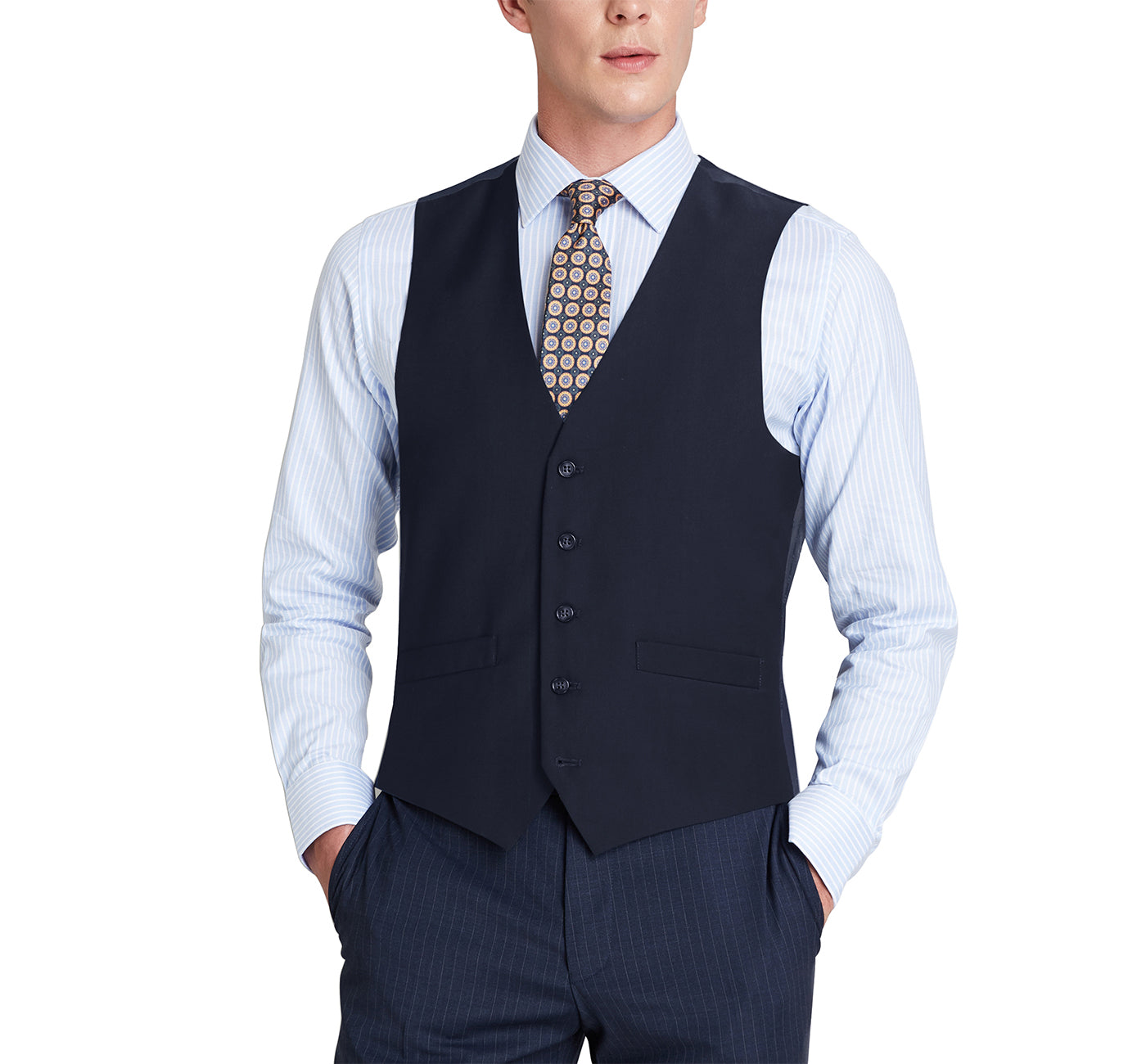 201-2 Men's Classic Fit Suit Separate Vest – NovaraFashion