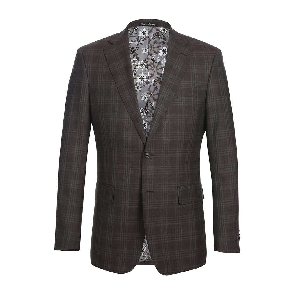 EL12-58-555 Brown Check Suit