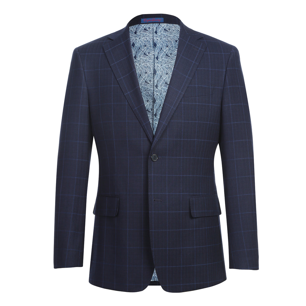 12-55-410EL Midnight Blue Check Suit