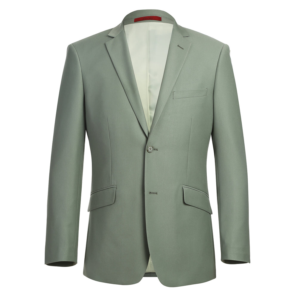 201-12 Men's 2-Piece Slim Fit Single Breasted Notch Lapel Suit