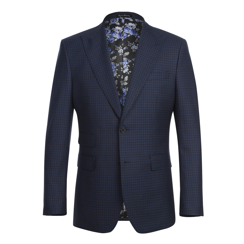 EL92-51-410 Grey Blue Wool Suit