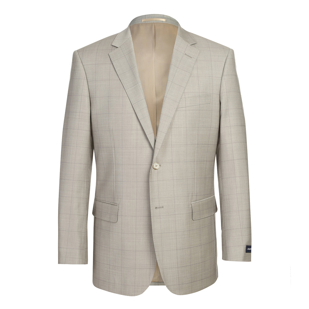 566-10 Men's Classic Fit Wool Suits
