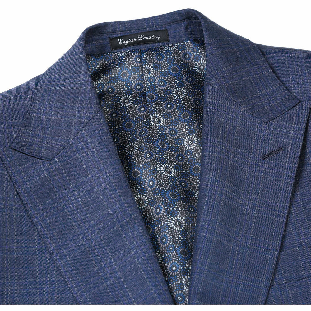 EL82-66-415 Gray Blue Wool Suit