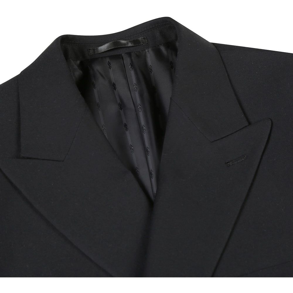 201-1 Men's Double-Breasted Peak Lapel Slim Fit Suit