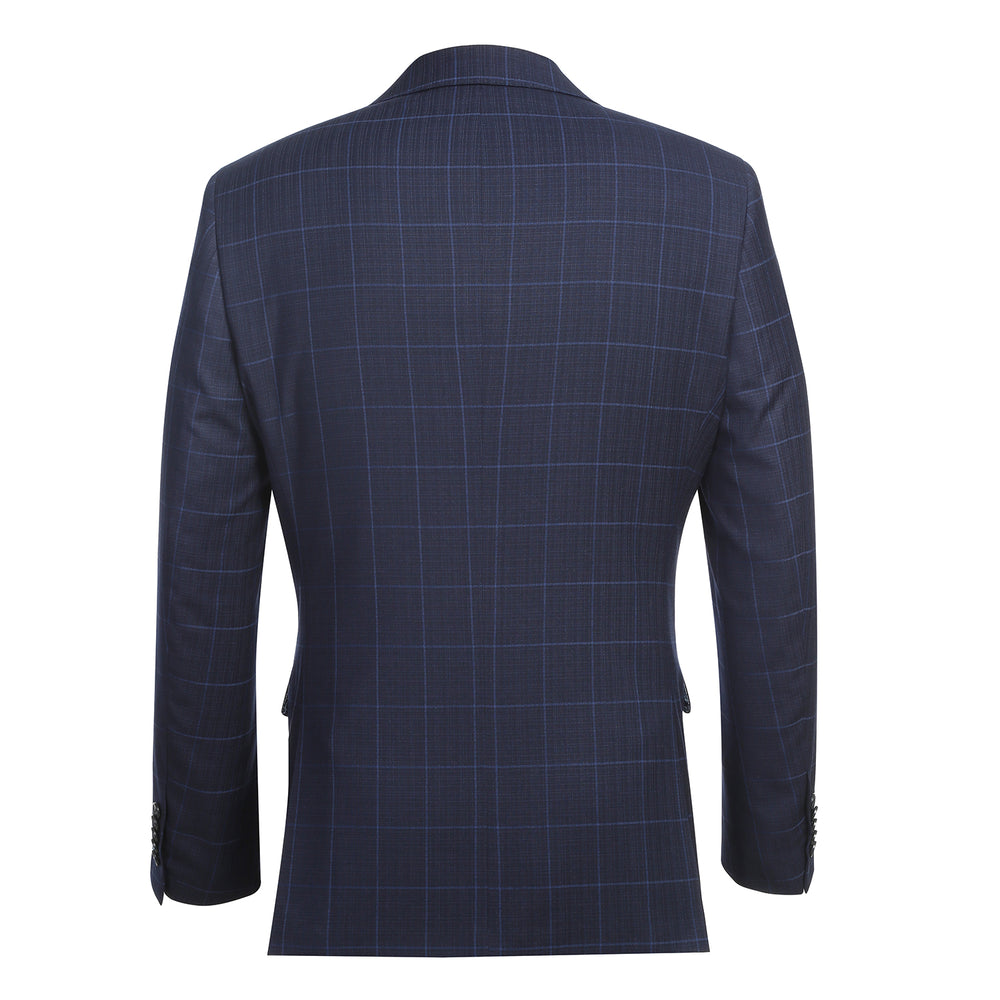 12-55-410EL Midnight Blue Check Suit