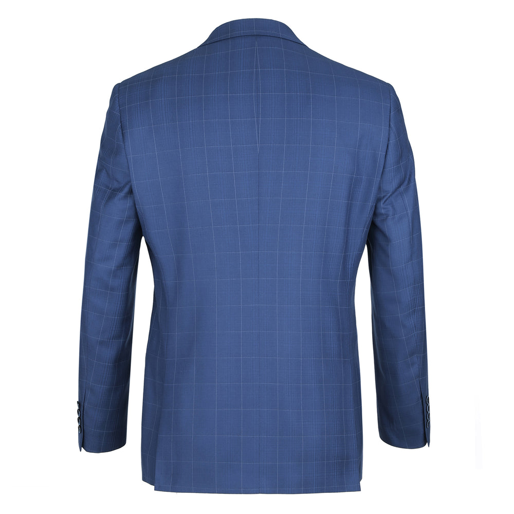 291-20 Men's Slim Fit 2-Piece Single Breasted Check Dress Suit