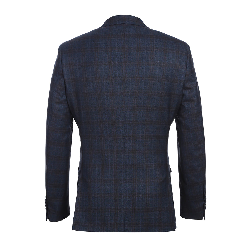 EL12-55-410 Dark Blue Check Suit