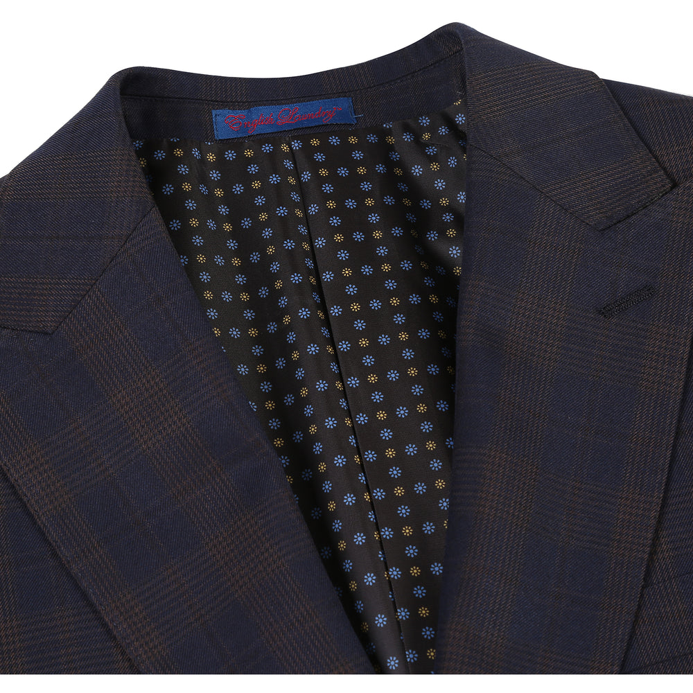 English Laundry 92-50-410EL Brown Check Suit
