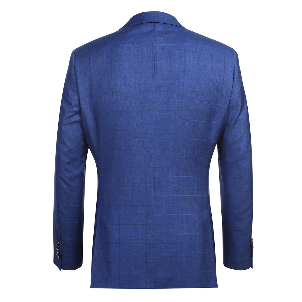 12-52-412EL Royal Blue Check Suit