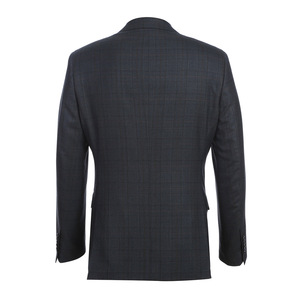 EL12-56-475 Dark Navy Check Suit