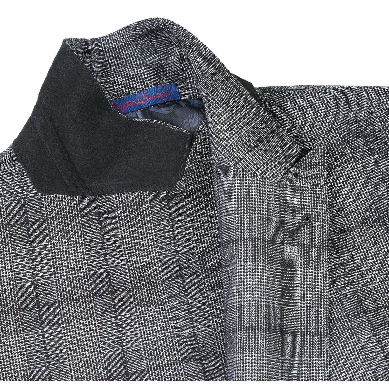 ボトムスその他 A.P.C. Anthracite Double-Breasted Jacket With Check Pattern 92-53-002EL Double-Breasted Black with White Check Suit