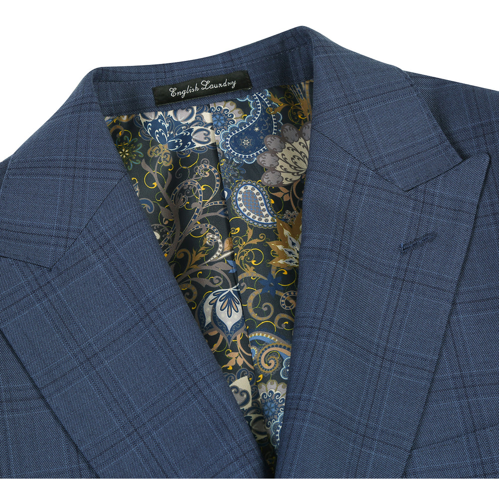 EL92-55-410 Blue Wool Suit