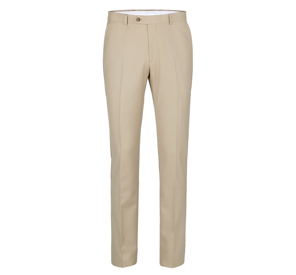 203-11 Men's Slim Fit Flat Front Suit Separate Pants