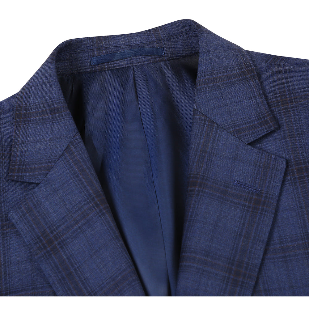 566-14 Men's New Slim Fit Wool Suits