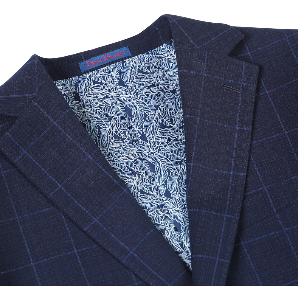 12-55-410EL Midnight Blue Check Suit